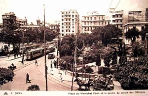 Oran - Place du Marechal Foch et Jardin du Cercle des Officiers